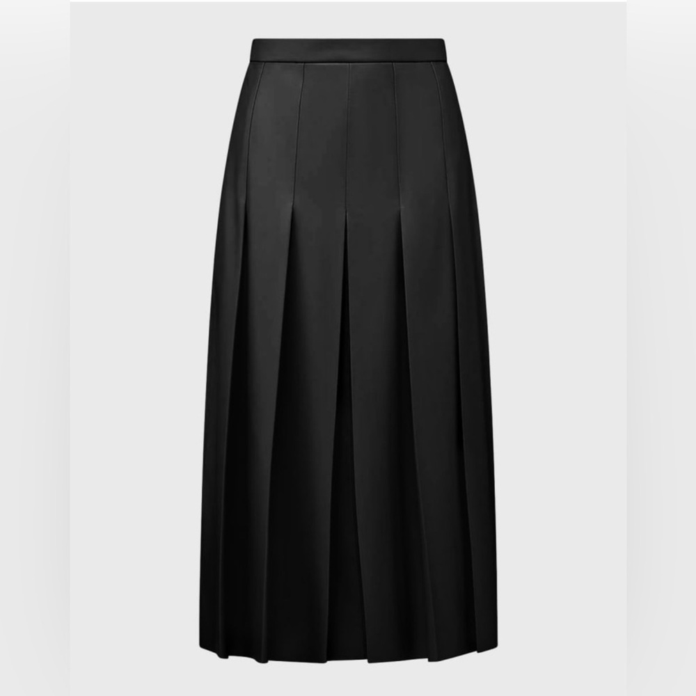 Veronica Beard
Herson Vegan Leather Pleated Midi Skirt
NWT
BLACK
SIZE 12 - Picture 8 of 9